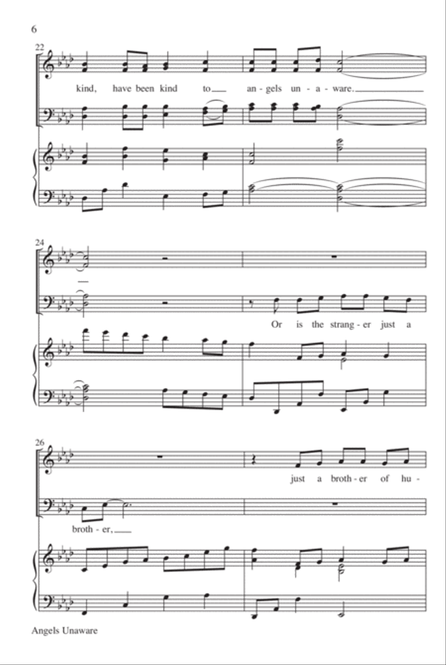 Angels Unaware Angels Unaware 4-Part scores gallery preview page 6