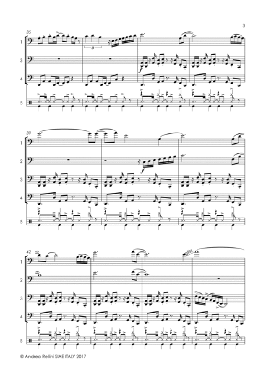 DIS-CRIMINE HOUSE (DISCRIMINE HOUSE) 4-5 CELLOS String Quartet scores gallery preview page 4