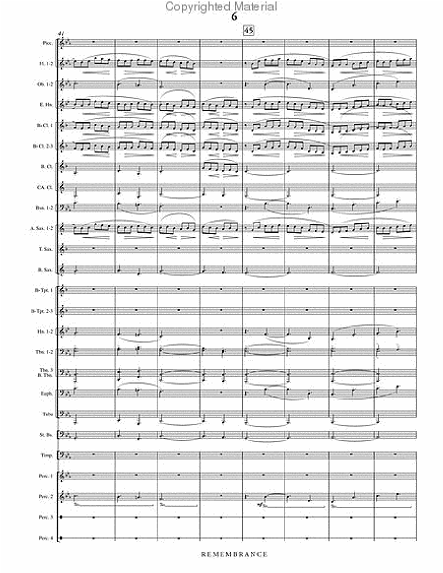 Remembrance Remembrance Concert Band scores gallery preview page 7