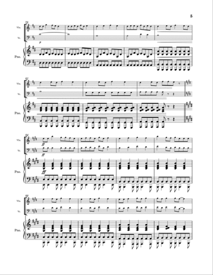 Love Story Love Story Piano Trio scores gallery preview page 5