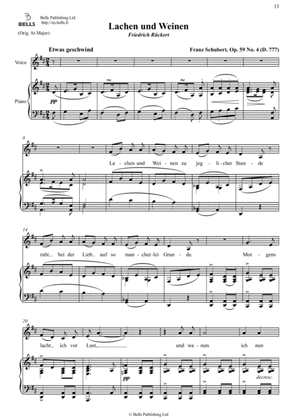 Lachen und Weinen, Op. 59 No. 4 (D. 777) (D Major)