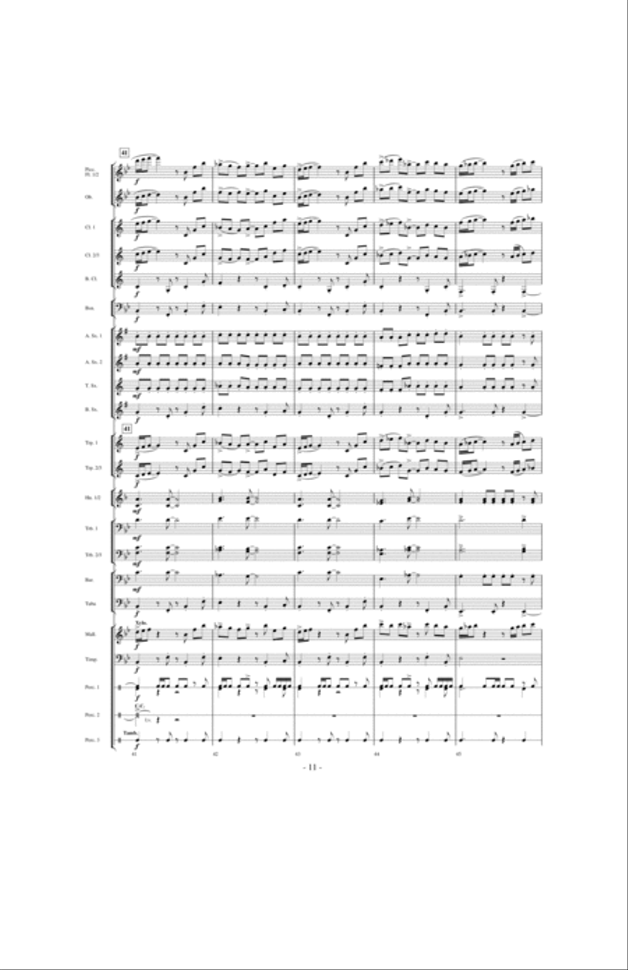 Beyond the Higher Skies Concert Band scores gallery preview page 10