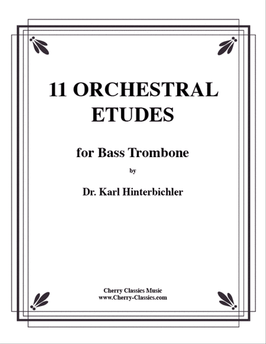 11 Orchestral Etudes for Bass Trombone Bass Trombone scores gallery preview page 1