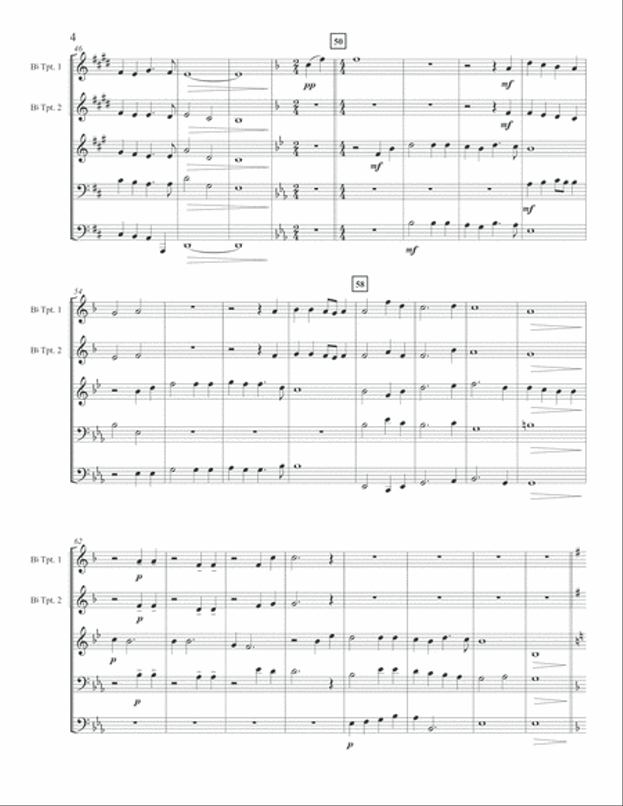 Were You There? Brass Quintet Brass Quintet scores gallery preview page 4