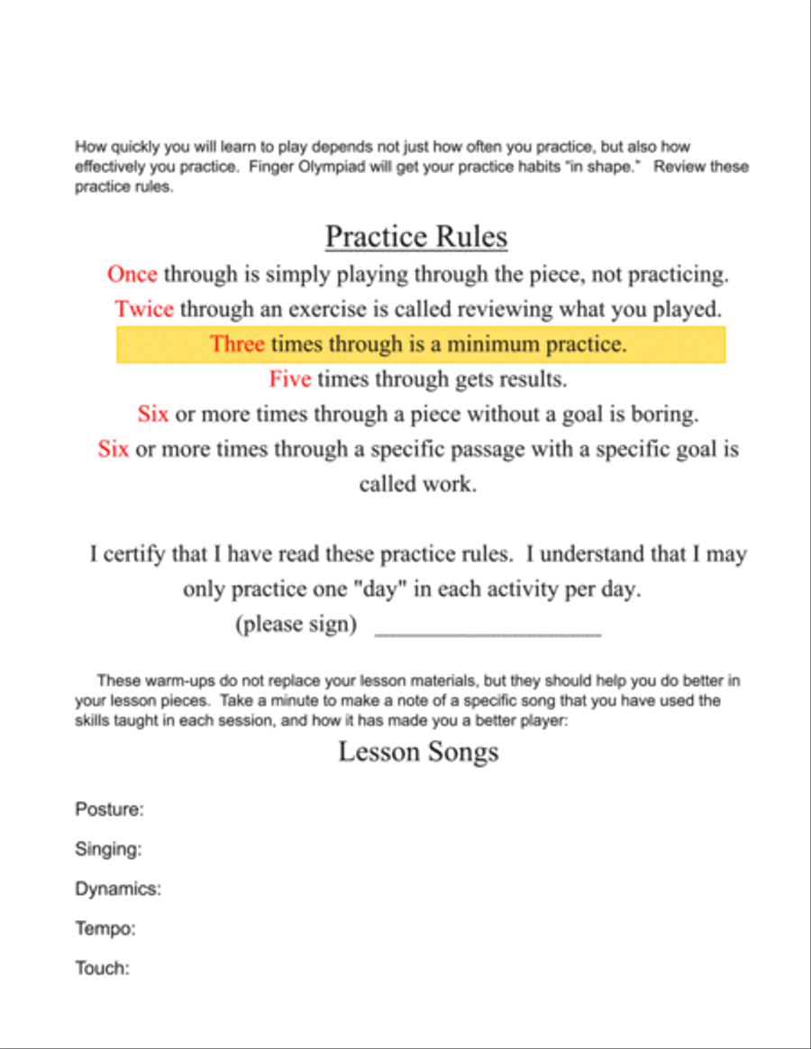 Bronze - Finger Olympiad (Beginning Piano) Piano Method scores gallery preview page 5