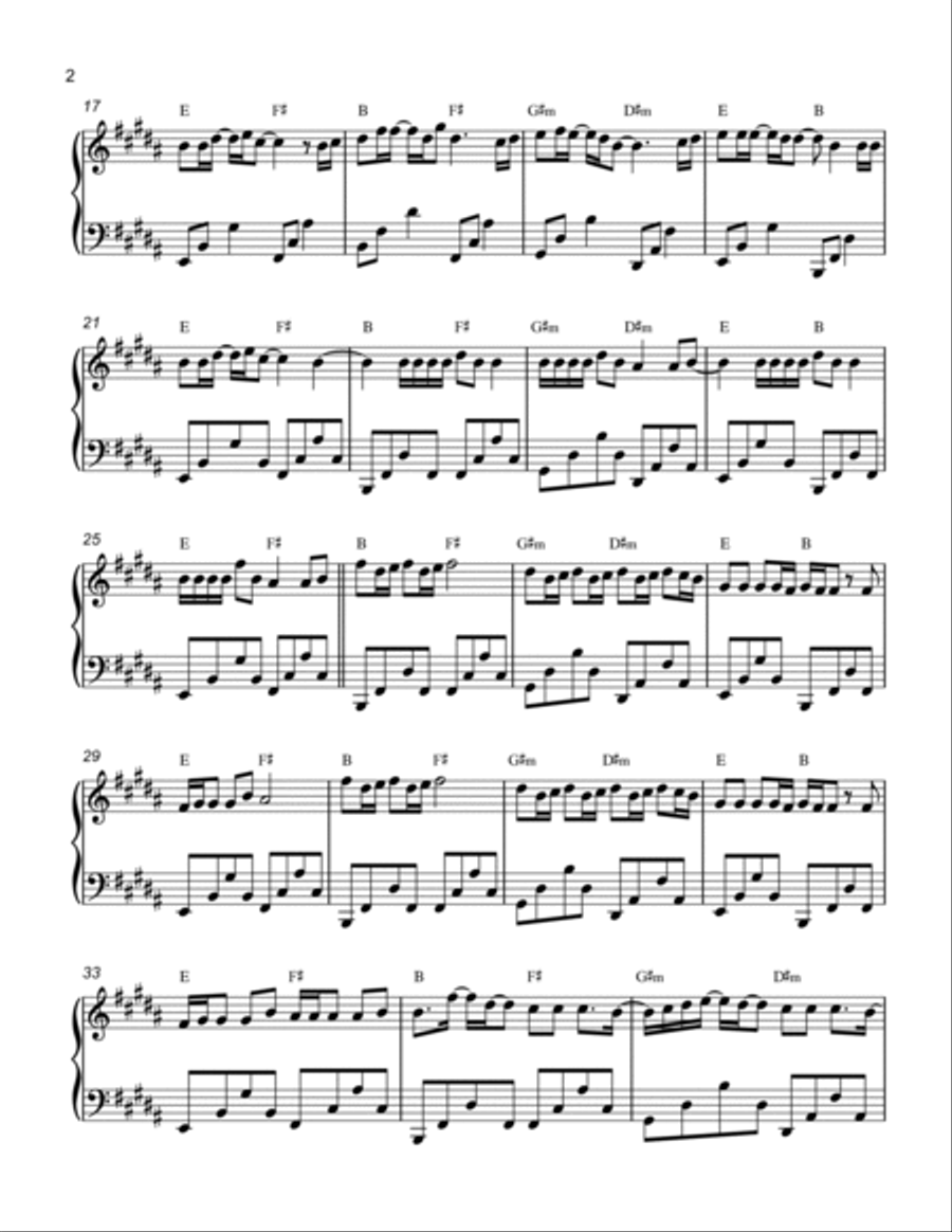Memories Piano Solo scores gallery preview page 2
