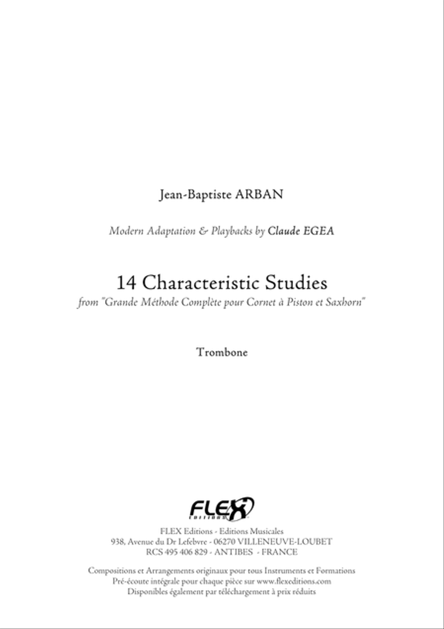 14 Characteristic Studies Trombone scores gallery preview page 1