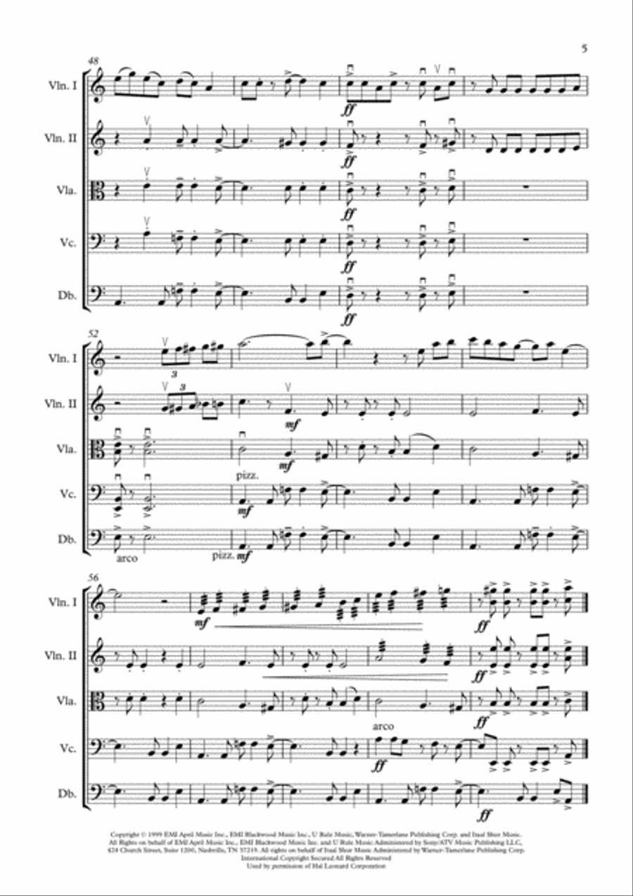 Smooth String Quintet scores gallery preview page 5
