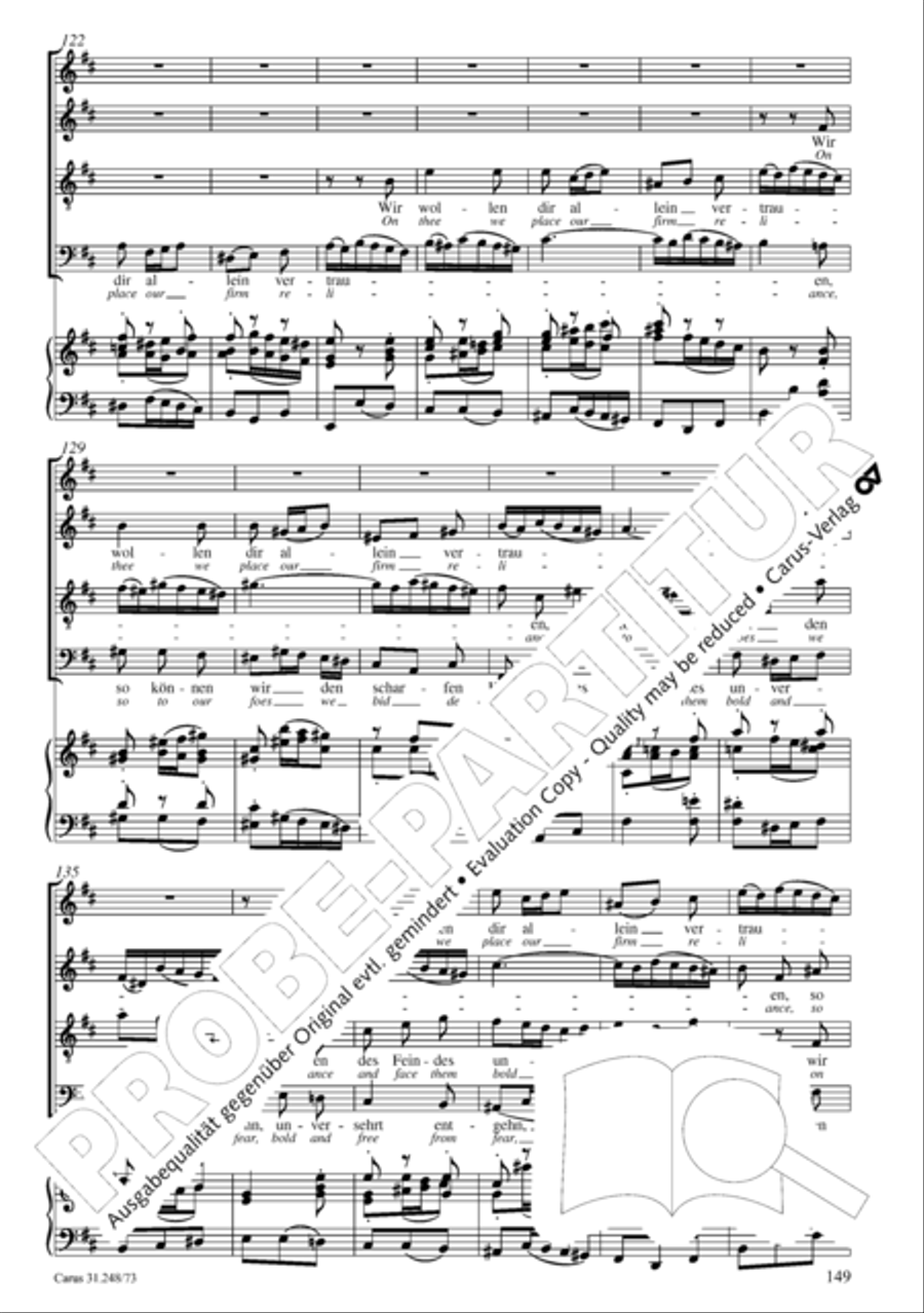 Christmas Oratorio (Weihnachtsoratorium, Teile IV-VI) 4-Part scores gallery preview page 70
