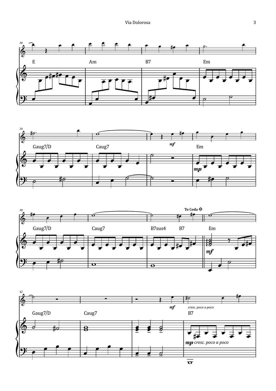 Via Dolorosa Chamber Music scores gallery preview page 3