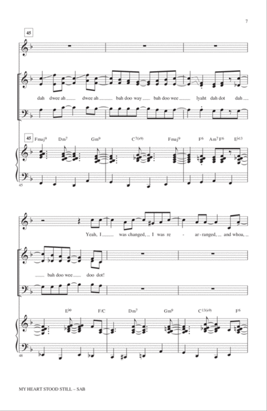 My Heart Stood Still (arr. Kirby Shaw) 3-Part scores gallery preview page 6