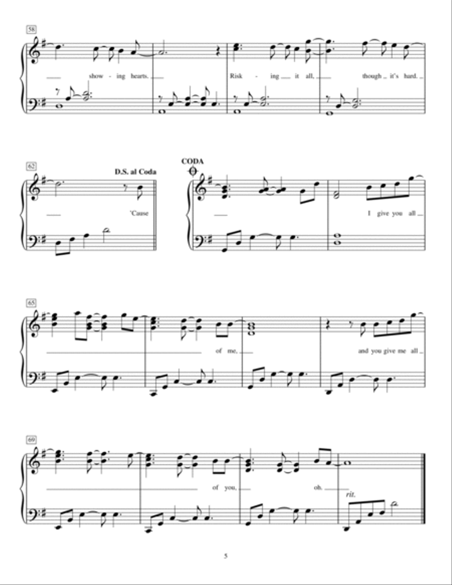 All Of Me A Cappella scores gallery preview page 5
