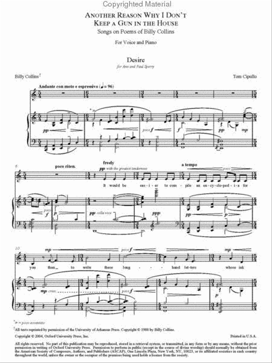 Another reason why I don't keep a gun in the house Voice Solo scores gallery preview page 4