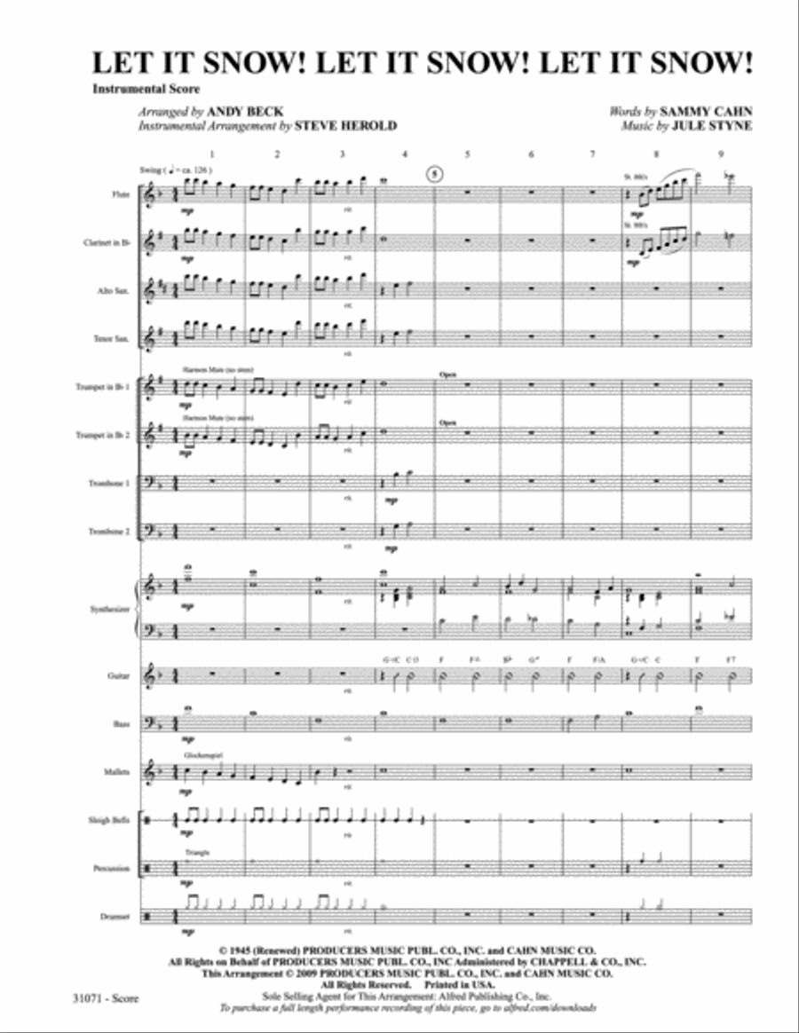 Let It Snow! Let It Snow! Let It Snow! Choir scores gallery preview page 14