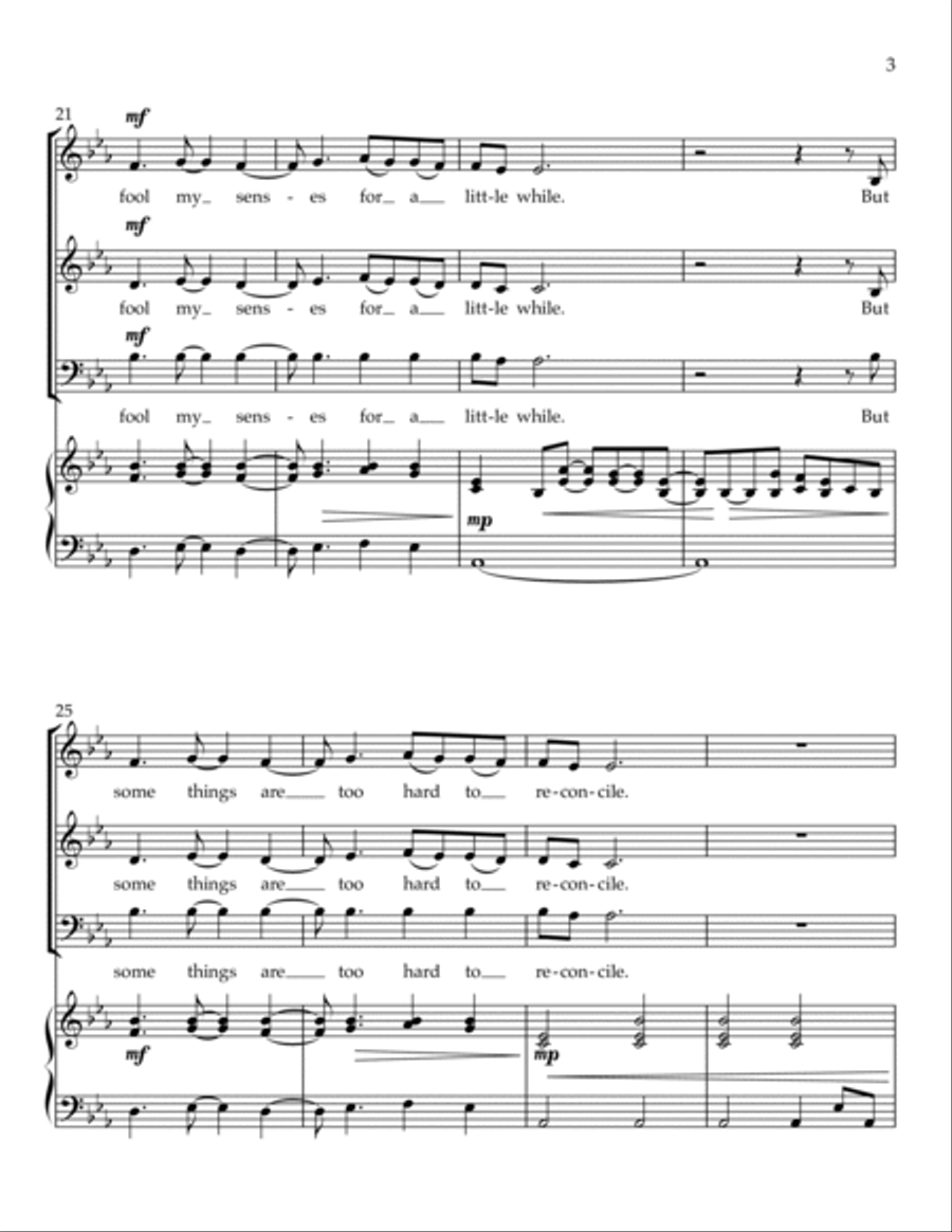 Some Things I'll Never Know 3-Part scores gallery preview page 3