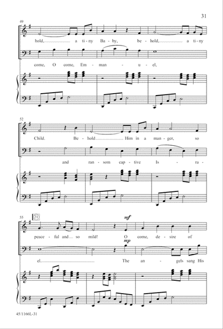 12 Carols for about 12 Singers 3-Part scores gallery preview page 32