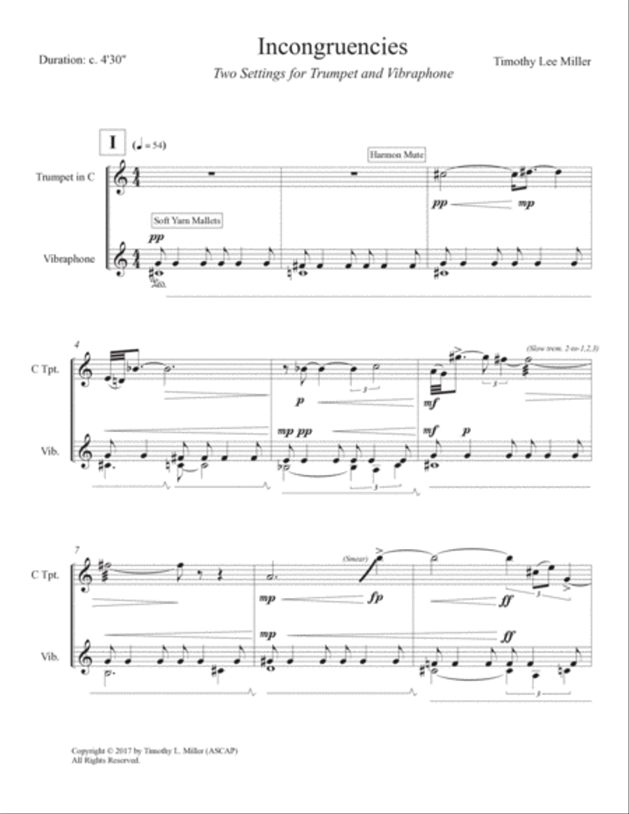 Incongruencies Incongruencies Trumpet Duet scores gallery preview page 5