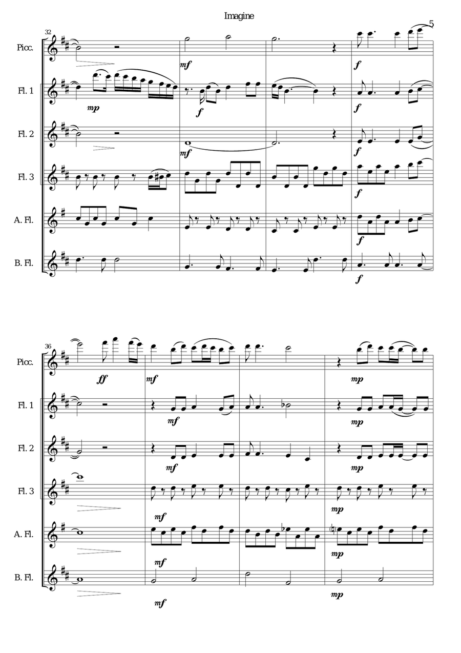 Imagine Woodwind Ensemble scores gallery preview page 5
