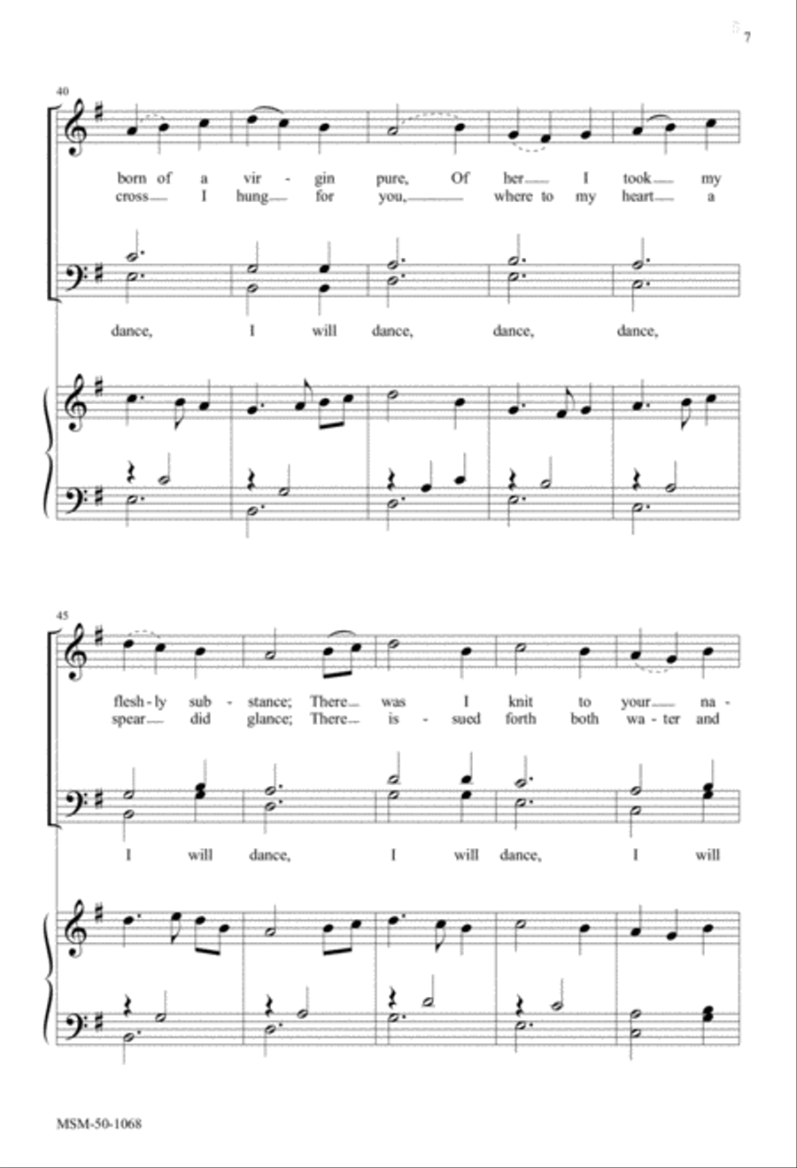 Tomorrow Shall Be My Dancing Day 4-Part scores gallery preview page 5