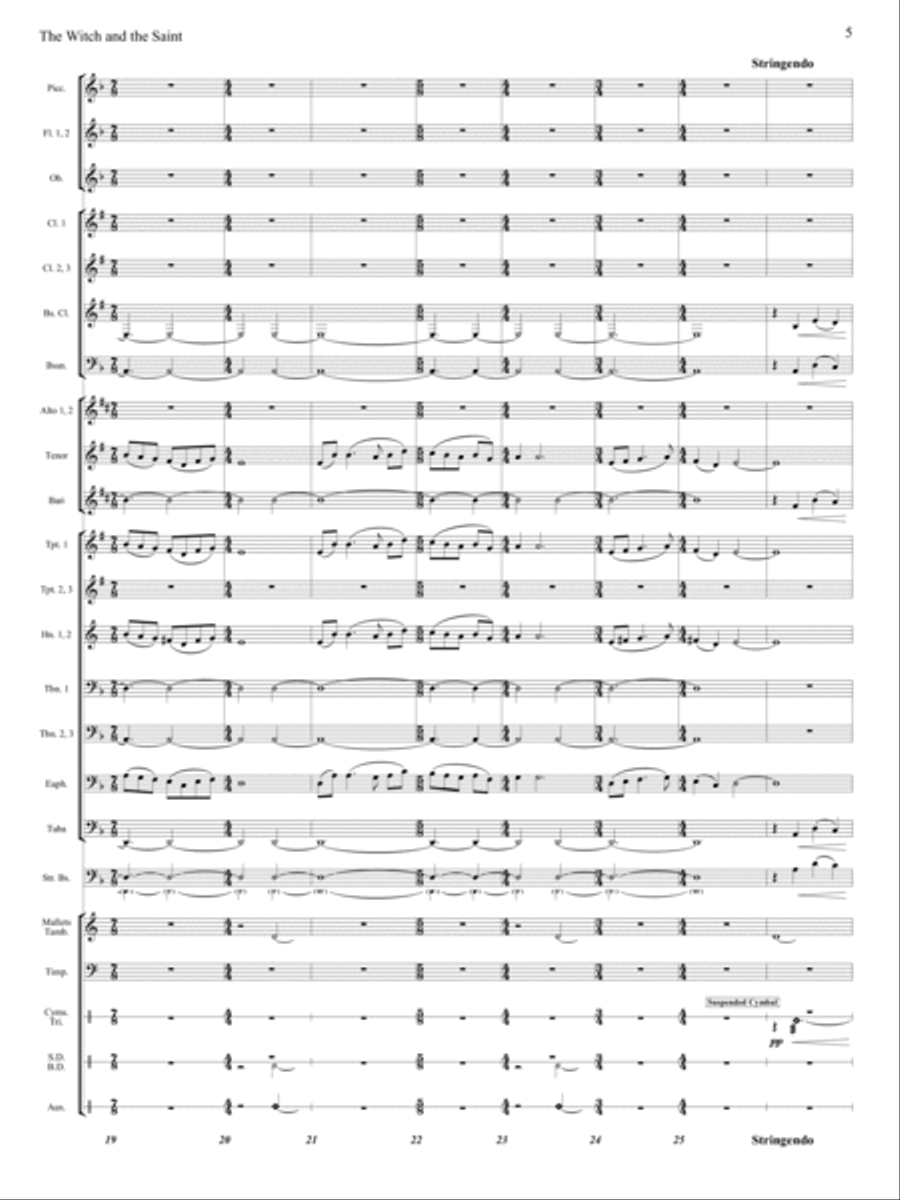 The Witch and The Saint The Witch and The Saint Concert Band scores gallery preview page 4