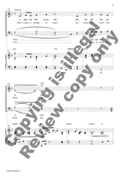 Vencerá el amor (Love Shall Overcome) (Choral Score) image number null