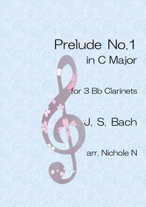 Book cover for Prelude No.1 for 3 Bb Clarinets