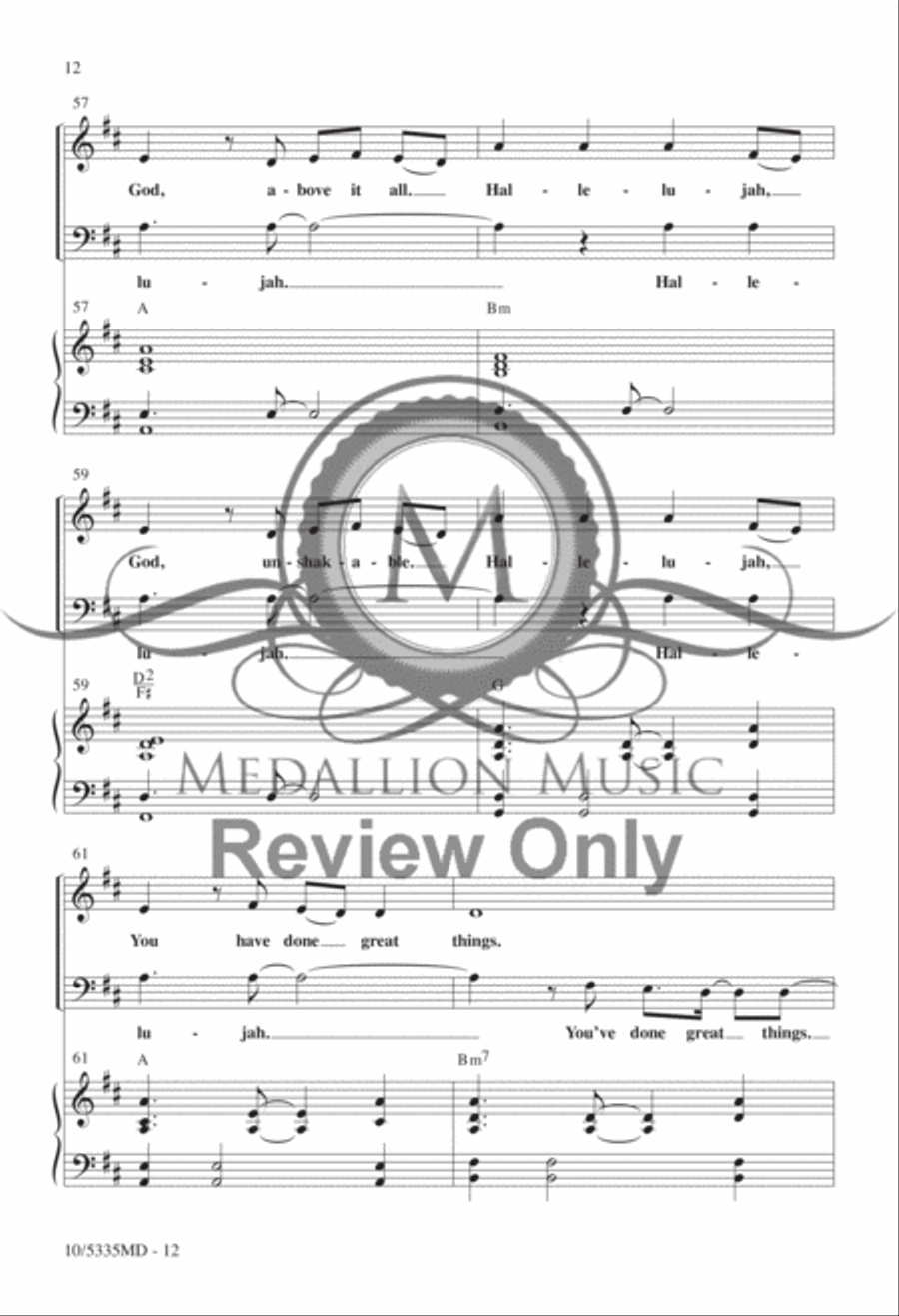 Great Things Great Things 4-Part scores gallery preview page 10