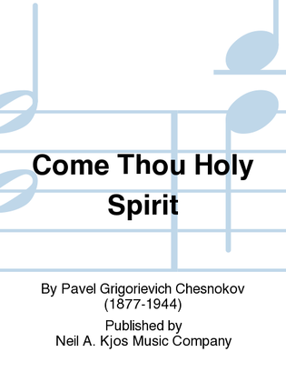 Book cover for Come Thou Holy Spirit