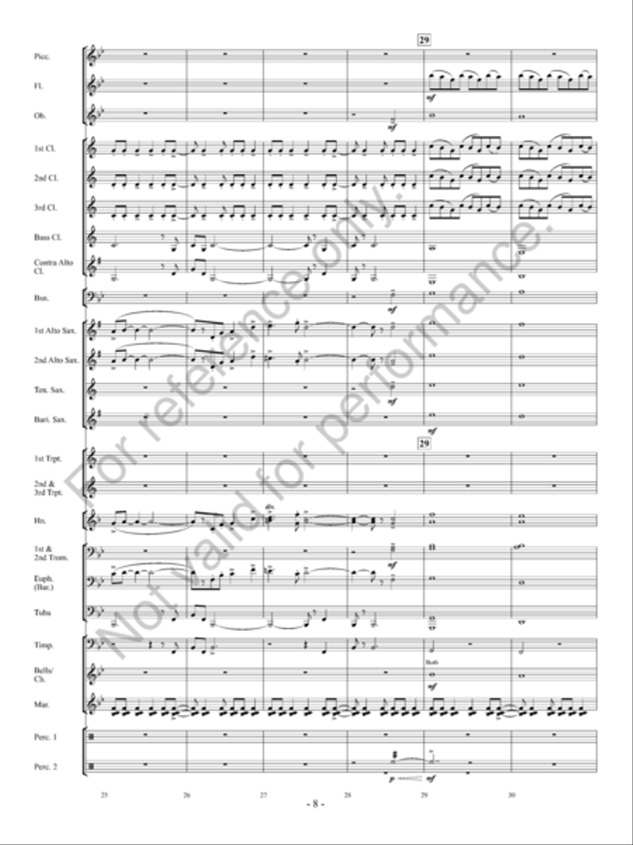 Into The Sunset Into The Sunset Concert Band scores gallery preview page 9