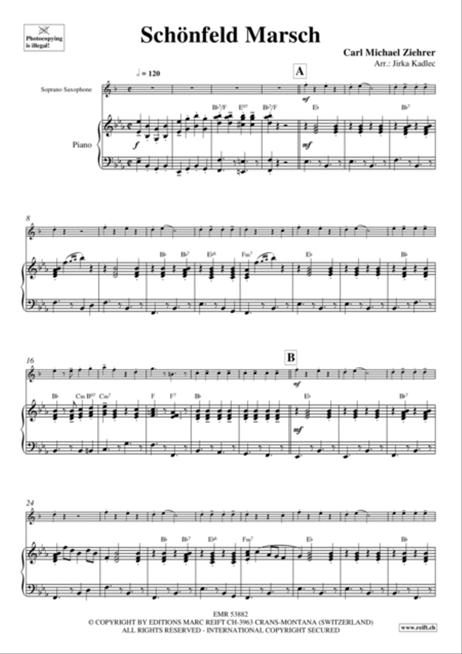 Schonfeld Marsch Soprano Saxophone scores gallery preview page 4