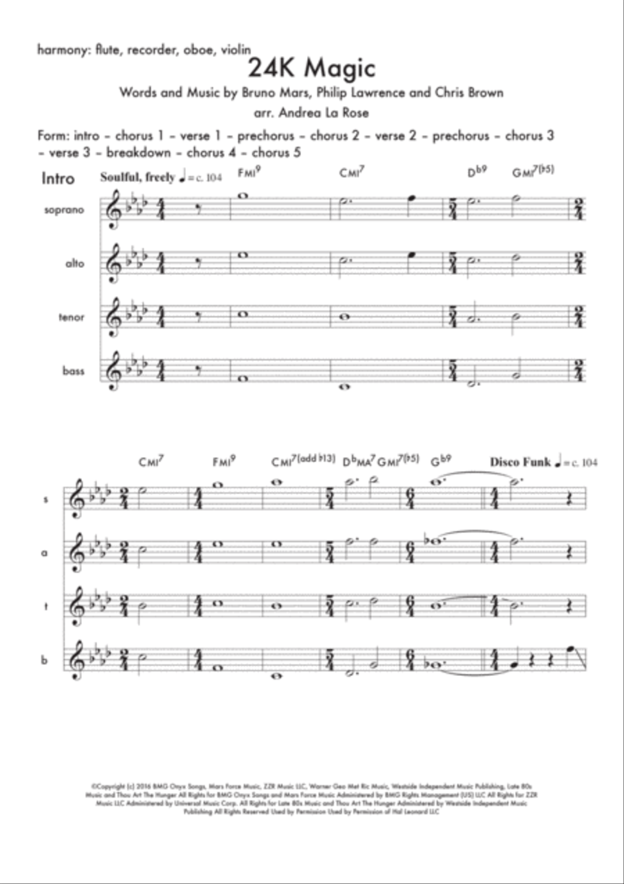 24K Magic Large Ensemble scores gallery preview page 6