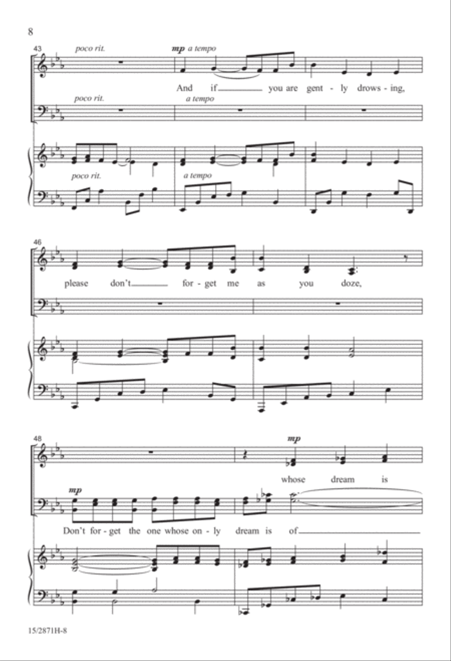 Don't Forget Me 4-Part scores gallery preview page 8
