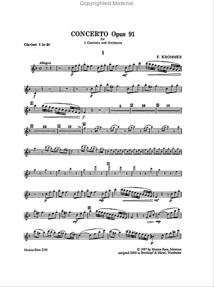 Concerto in Eb Op. 91 Violin scores gallery preview page 4