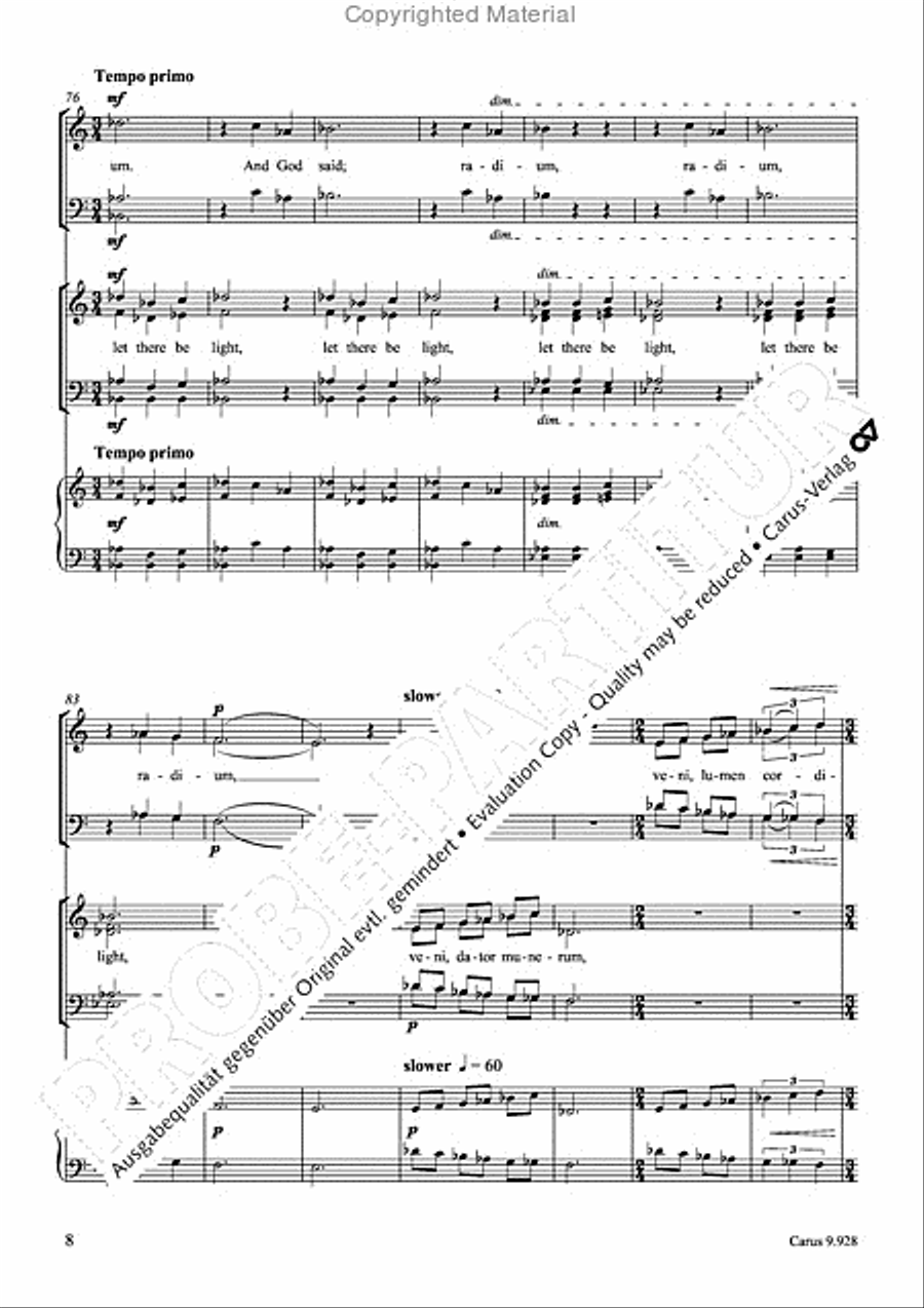 Hail Holy Light 4-Part scores gallery preview page 9
