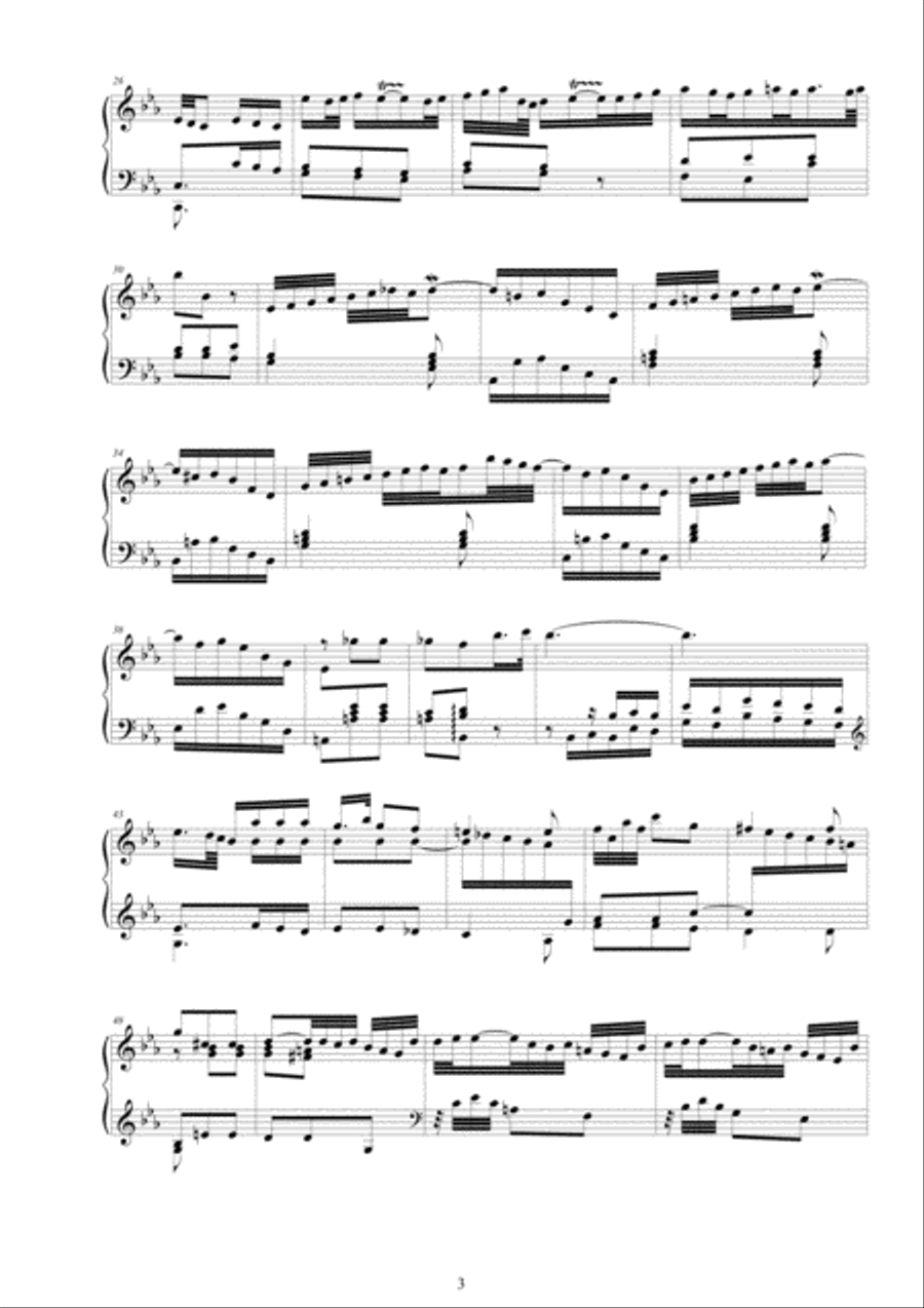 Platti - Harpsichord Concerto No.3 in C minor CSPla20 for Harpsichord and Strings String Orchestra scores gallery preview page 3