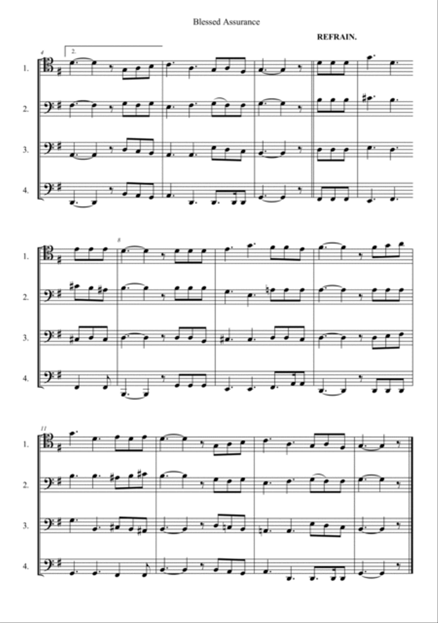 Blessed Assurance Blessed Assurance Woodwind Quartet scores gallery preview page 2