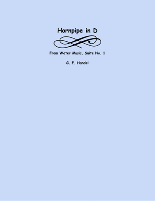Book cover for Hornpipe in D from Water Music