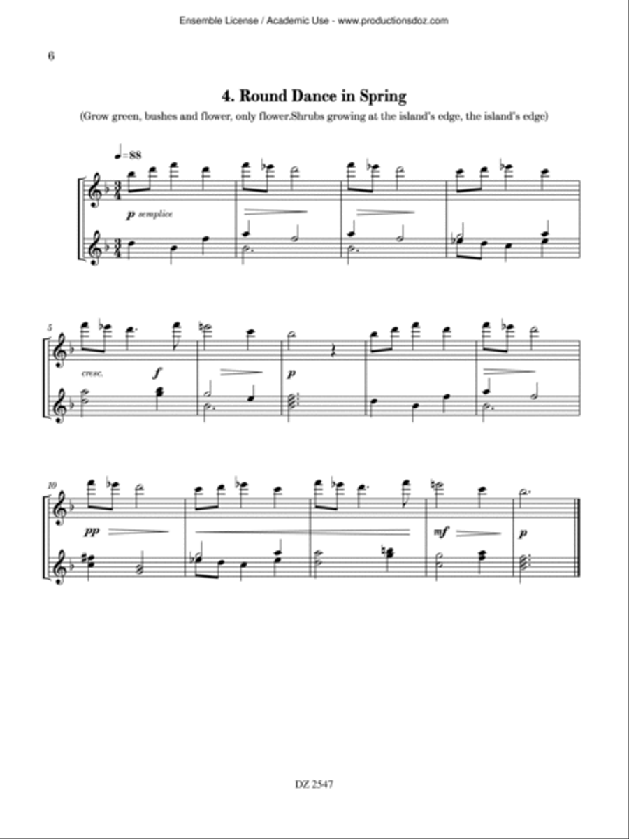 For Children, 32 Selected Pieces Classical Guitar scores gallery preview page 6
