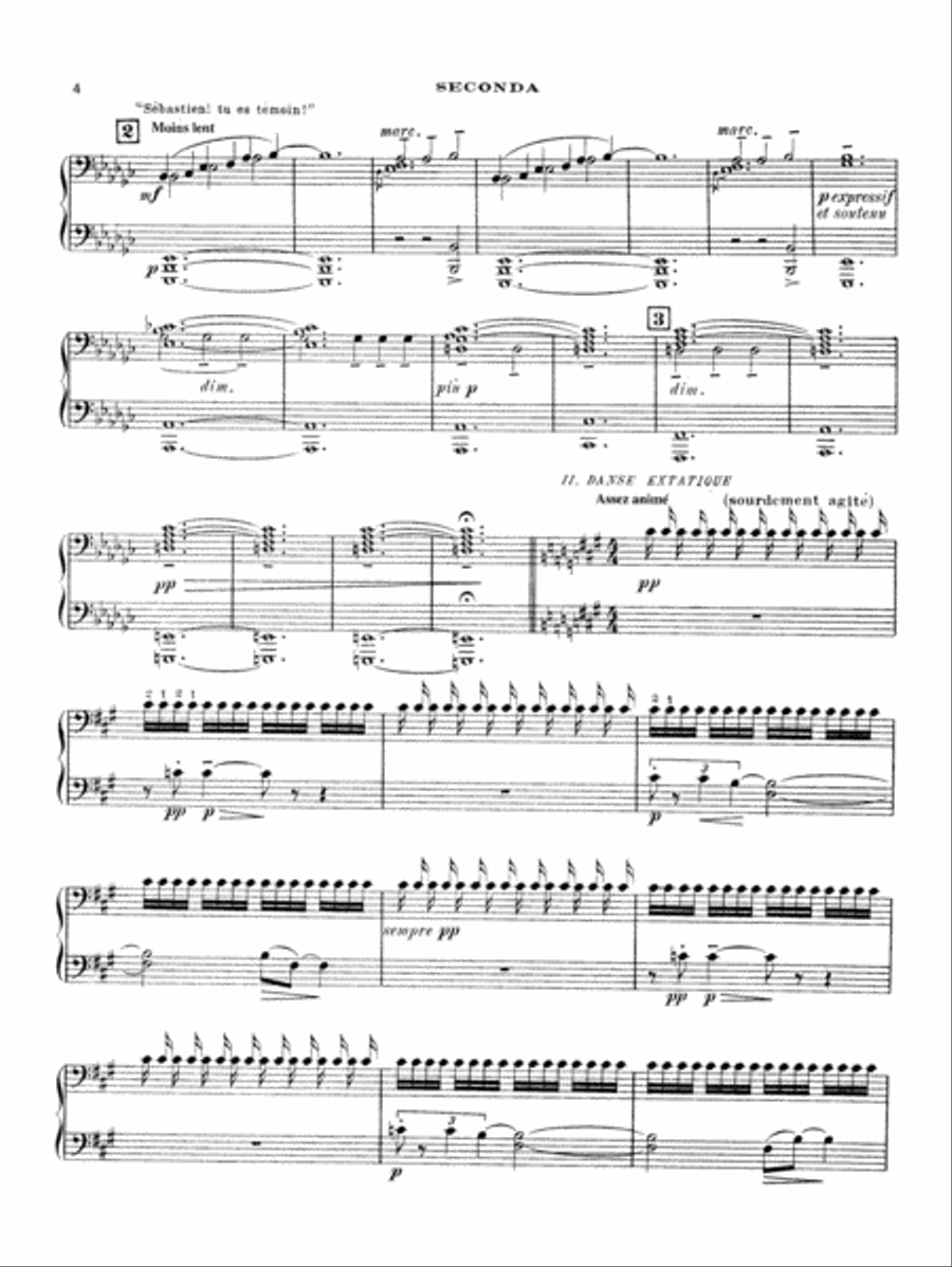 Debussy: Le Martyre de Saint Sébastien (Transcr. Roques) Piano Duet scores gallery preview page 3