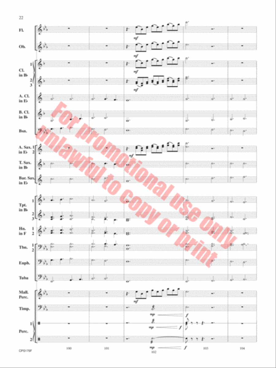 Aberystwyth Variants Aberystwyth Variants Concert Band scores gallery preview page 23