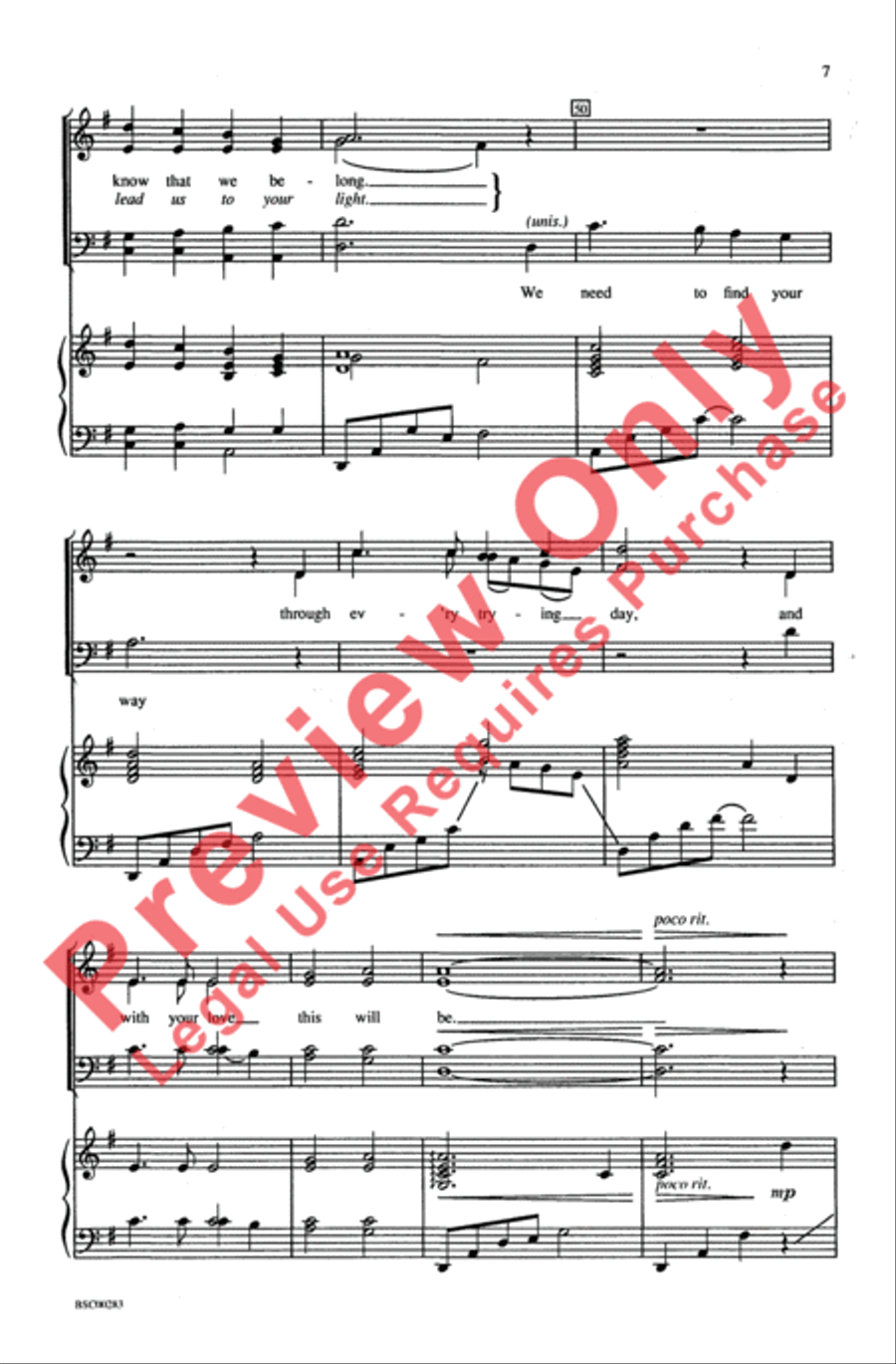 Cradle Me, Lord 4-Part scores gallery preview page 7