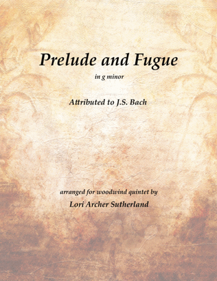 Book cover for Prelude and Fugue No. 6, in G minor