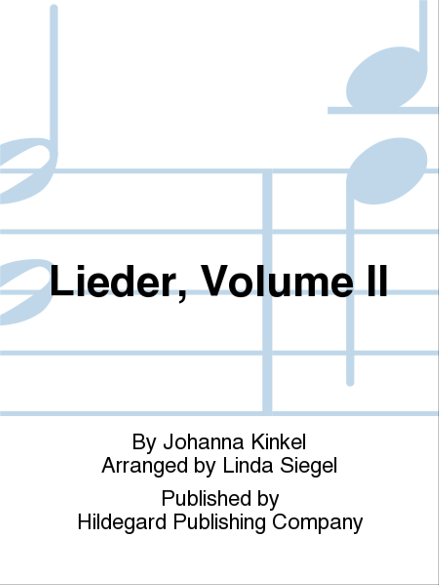 Lieder, Volume II Chamber Music scores gallery preview page 1