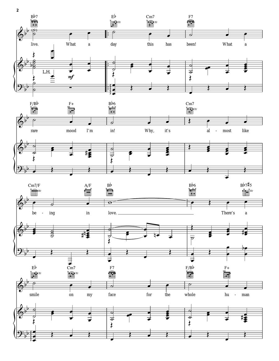 Almost Like Being In Love Piano, Vocal, Guitar scores gallery preview page 2