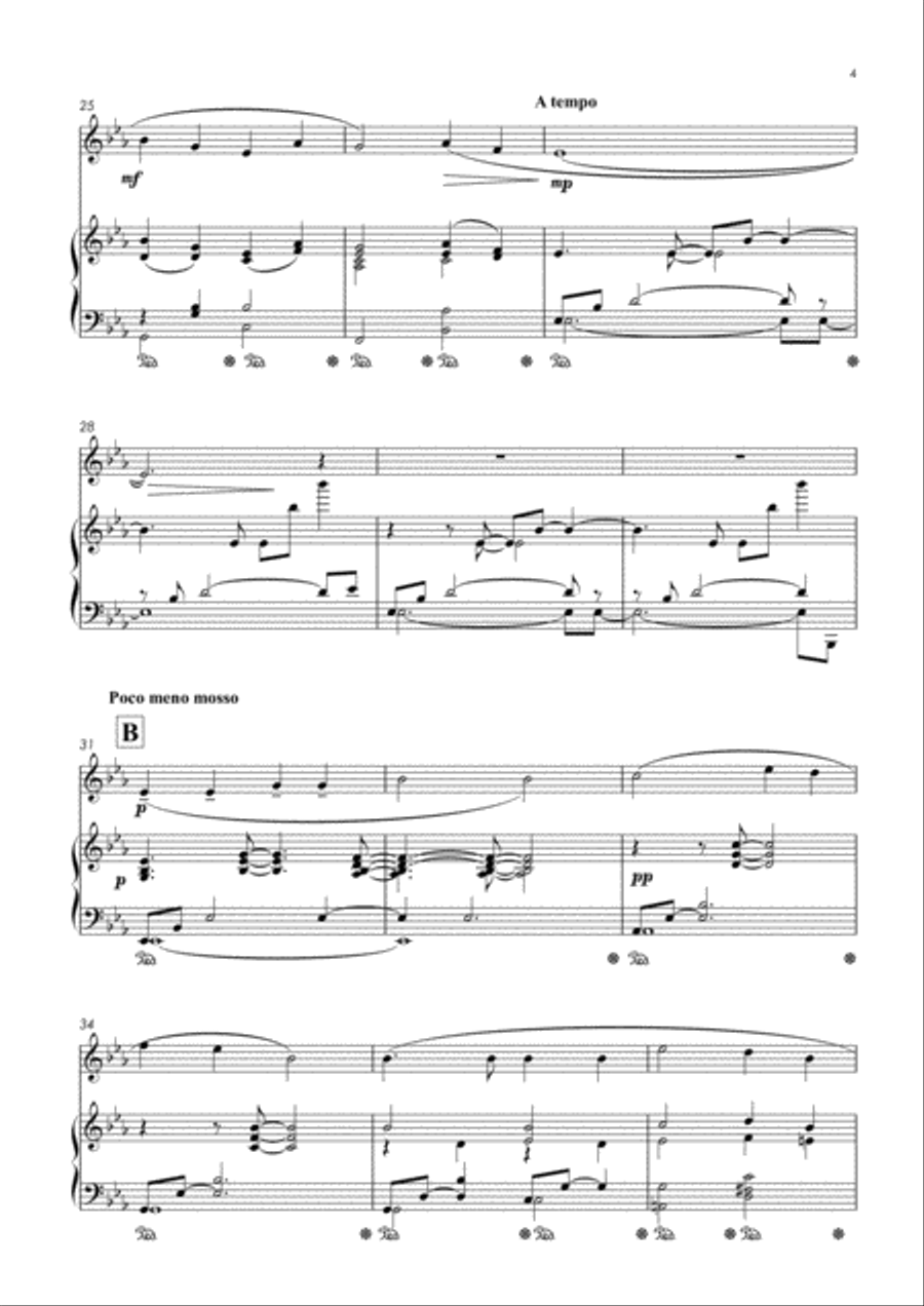 Holy, Holy, Holy! Lord God Almighty (For Trumpet and Piano) Trumpet Solo scores gallery preview page 4