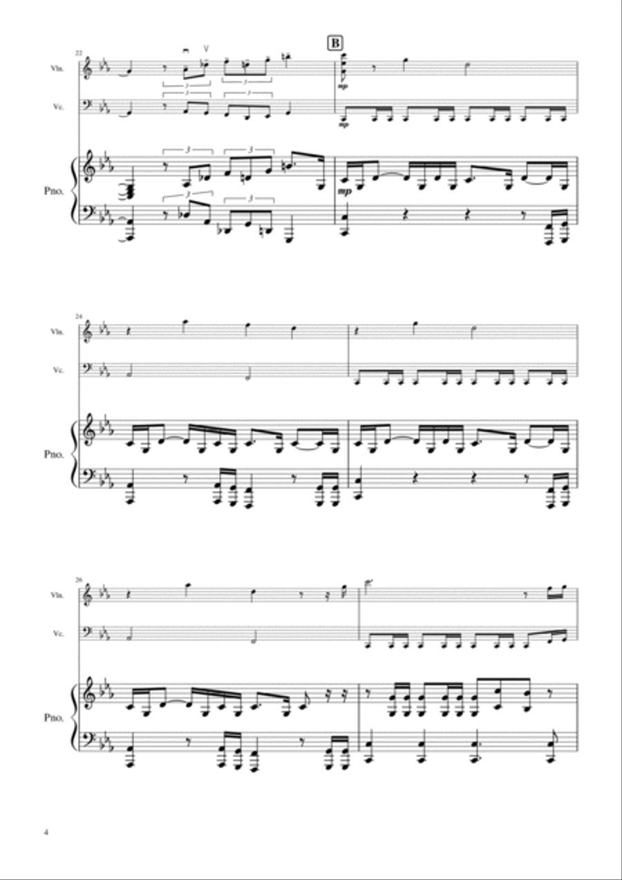 The Mandalorian Piano Trio scores gallery preview page 5