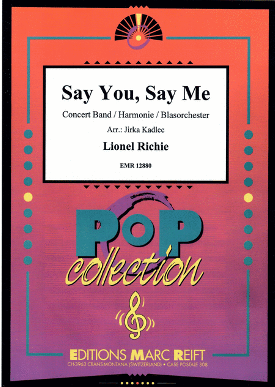Say You, Say Me Concert Band scores gallery preview page 1