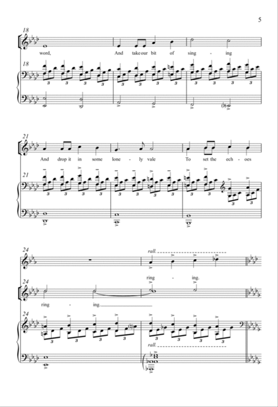 A Psalm Of Life SSA scores gallery preview page 3