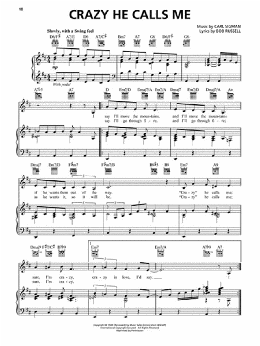 The Very Best of Billie Holiday Piano, Vocal, Guitar scores gallery preview page 3