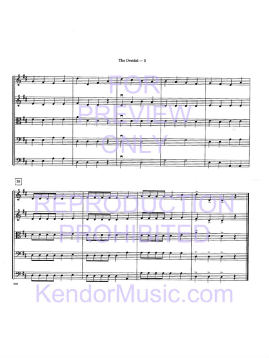 Dreidel, The String Orchestra scores gallery preview page 8